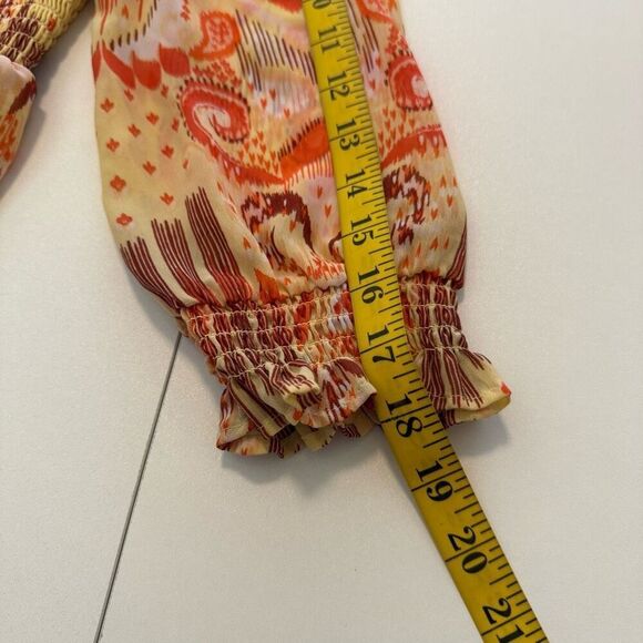 Torrid Smocked Chiffon Babydoll Three Quarter Sleeve Top Sz 1X - Picture 12 of 12